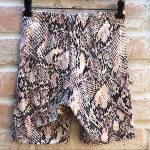 Good Luck Gem snake skin print bike shorts
